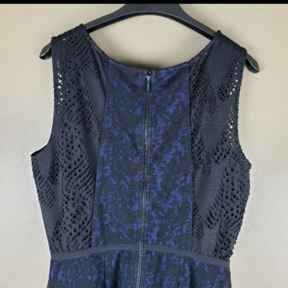 Anthropologie moulinette soeurs Blue Black Lace dress - Picture 11 of 15
